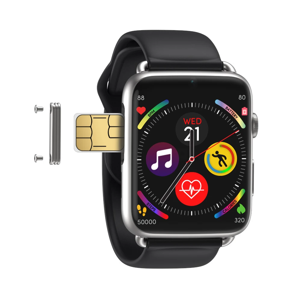 

2023 New Arrival 4G Smart Watch Sim Card Built Programmable 1.88 inch IPS Luxury Android 7.1 Smartwatch DM20 with GPS WIFI