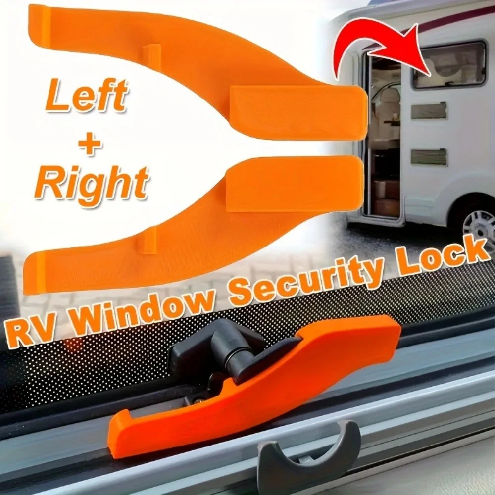 

2pcs Window Security Lock Catch Protection Kits Left Right Hand For PolyPlastic Caravan Motorhome RV Car Accessories
