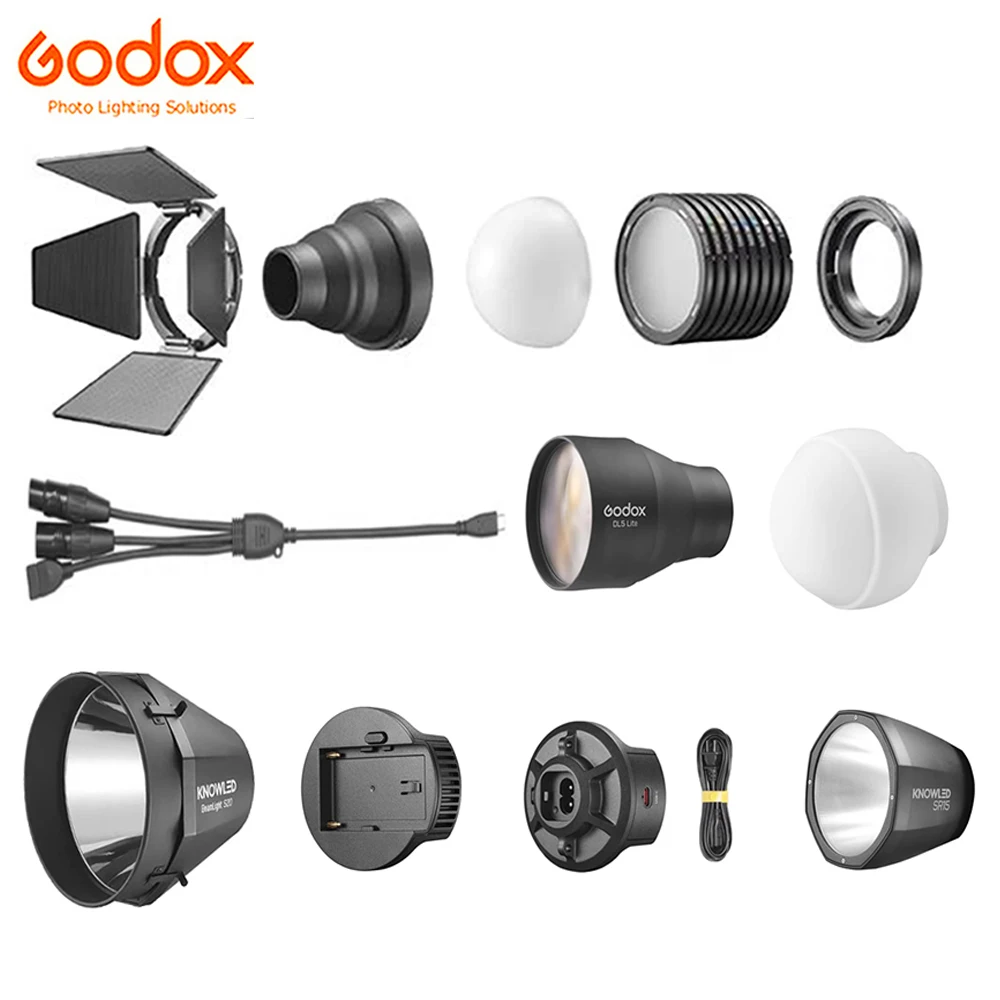 godox-ms60bi-ms60r-rs60bi-rs60r-アクセサリー-パラレルビームブースター-投影反射板-ソフトボックス-ズームレンズ-マグネットキット-電源アダプター
