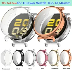 TPU Full Case For Huawei Watch GT5 46mm 41mm All Cover Screen Protector Bumper for Huawei Watch GT 5 Cover Protector