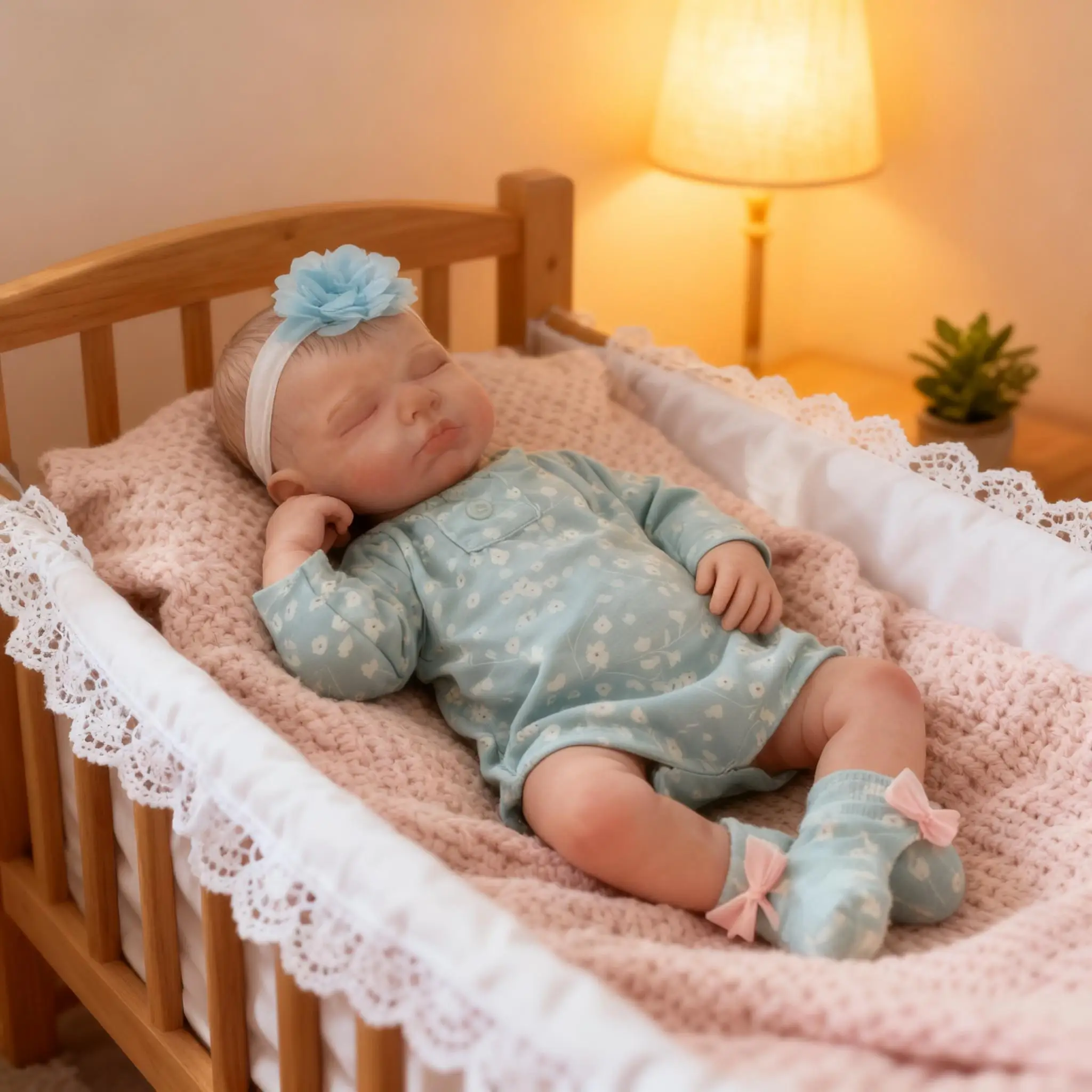 18-Zoll Reborn-Babypuppen - Realistische Neugeborenenpuppe, Weicher Gewichteter Körper, Entzückende Bewegliche Echte Lebensnachbildung - Geschenk für Kinder ab 3 Jahren