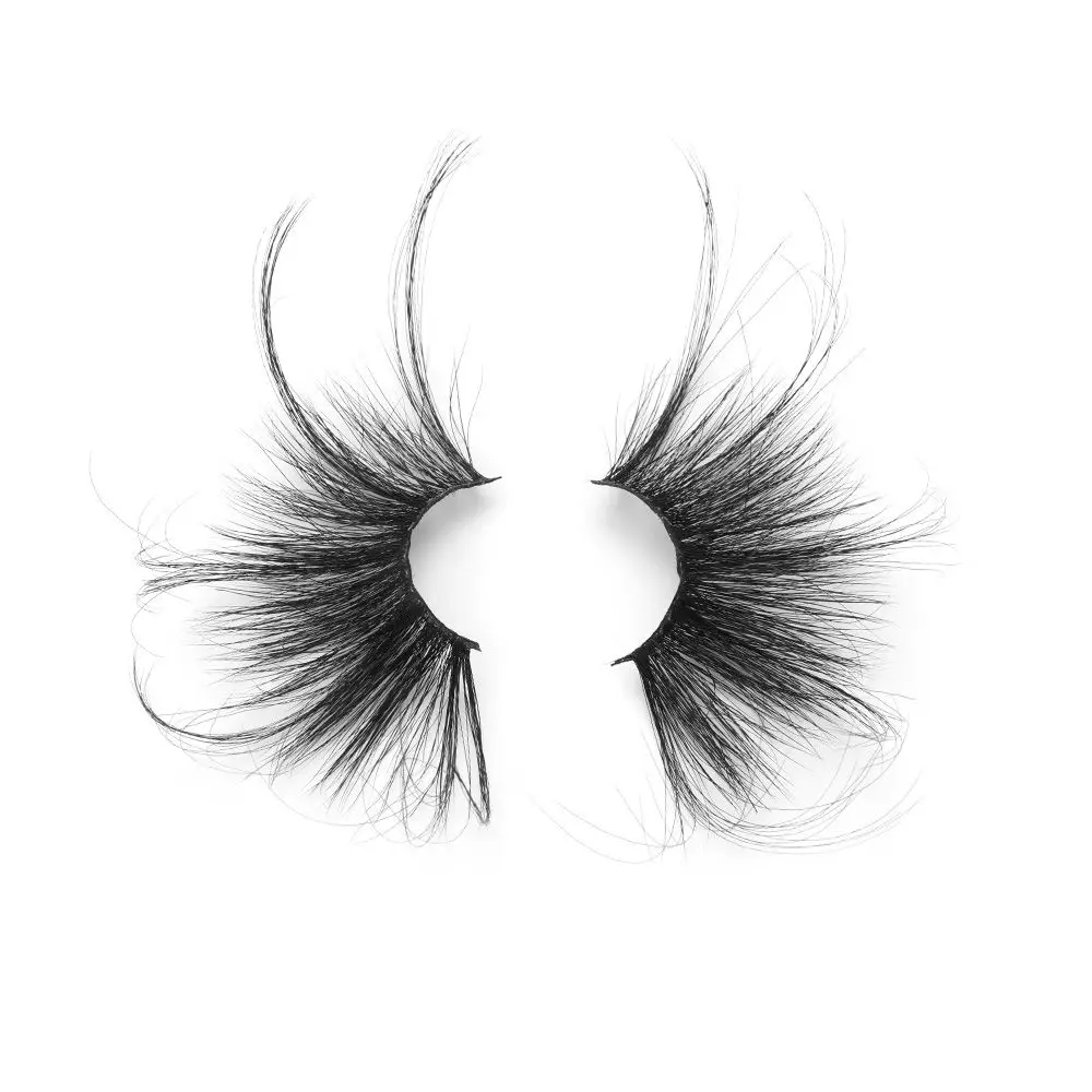 1 زوج 70 مللي متر المرأة موضة رقيق سوبر طويلة دراماتيكية الرموش الصناعية لاش تمديد 100% ثلاثية الأبعاد المنك الشعر 70 مللي متر جلدة