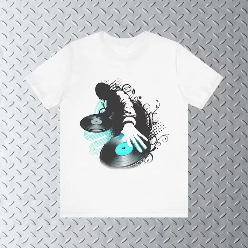 Frutiger Metro T-shirt DJ, Y2k Graphic Art Shirt, 2000s Oversized Unisex Print T-shirts for Men Women Fashion high quality soft