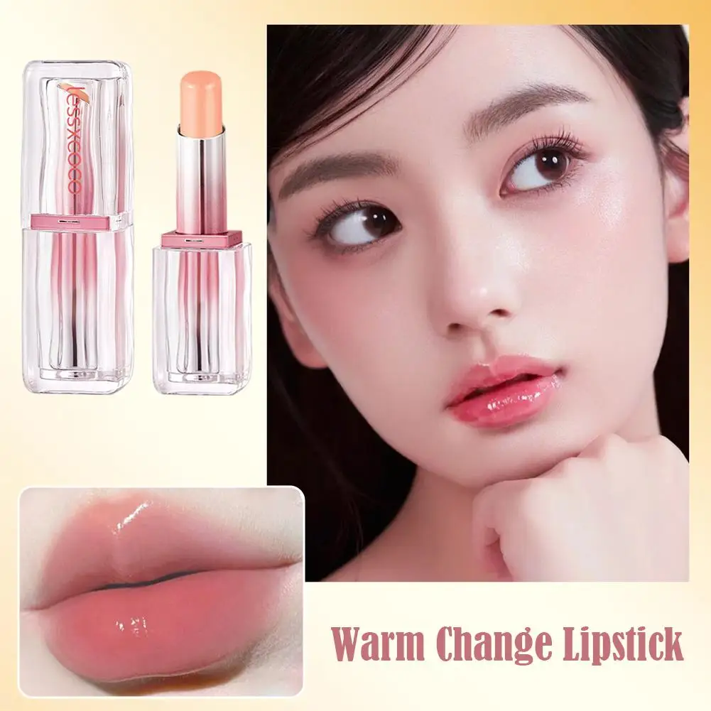 Balsamo per labbra idratante che cambia colore che cambia temperatura Rossetti impermeabili a lunga durata a prova di sbavature per l'idratazione Rep E8S8