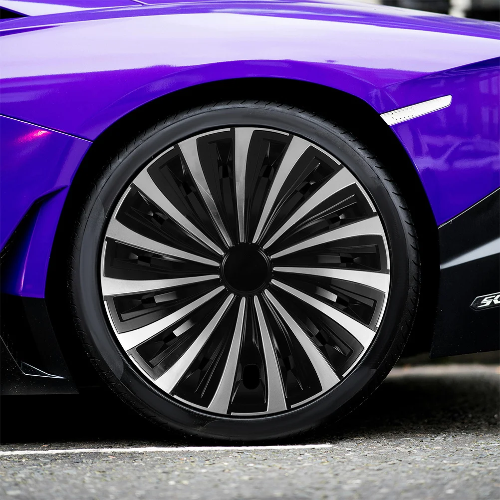 14 بوصة غطاء محور العجلة البلاستيك الزخرفية سيارة Hubcap مقاومة للخدش سهلة التركيب العالمي صالح للمركبات عجلة السيارات