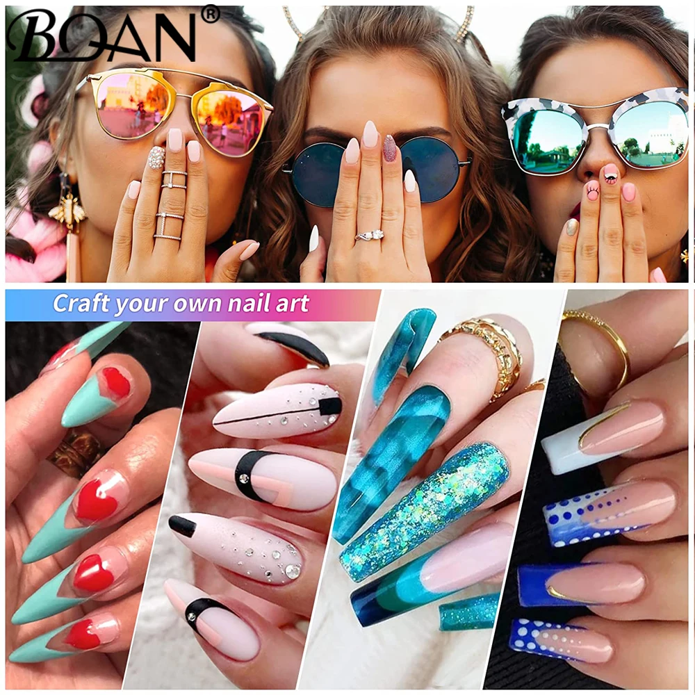 Bqan #8-#18 kolinsky Acryl Nagel bürste Set 3d reine handgemachte Nagel bürsten für Acryl Anwendung profession elle Nail Art Pinsel