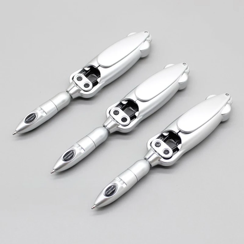 1 Pc New Unique Frog Shaped Folding Office Ballpoint Pen /Creative Stationery/Holiday Children Party Gifts