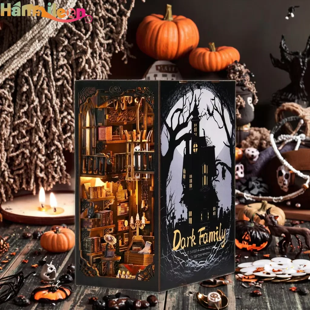 ハマイルオン 3D パズルキット、DIY 木製模型組み立てキット ミニチュアドールハウス、家の装飾木工クラフトギフト クリスマス誕生日用