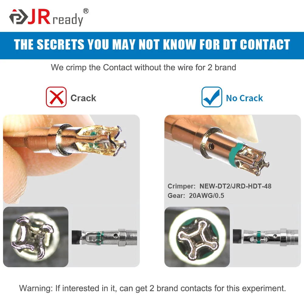 JRready ST6328 Deutsch DT Connector Kit in 2, 3, 4, 6, 8, 12 pin configurations,16#Solid Contact (14-20AWG) Automotive Connector