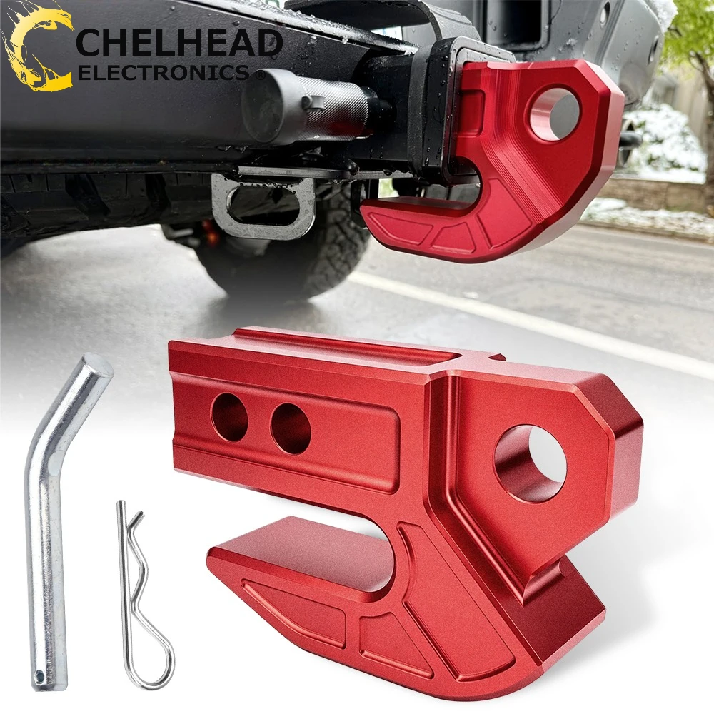Aluminum Tow Hitch Skid Protection Slider 45,000‑Lb Capacity, 2'' Receiver for Truck Trailer Offroad Towing Recovery