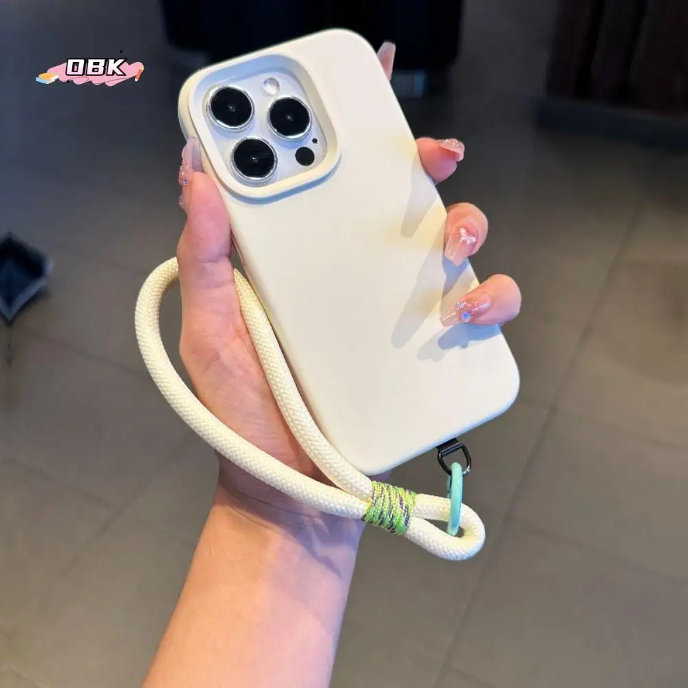 

Chain Rope Mobile Phone Back Clip Holder 2 in 1 Rope Endant Decor Phone Back Clip Bracket Anti-Lost Back Clamp