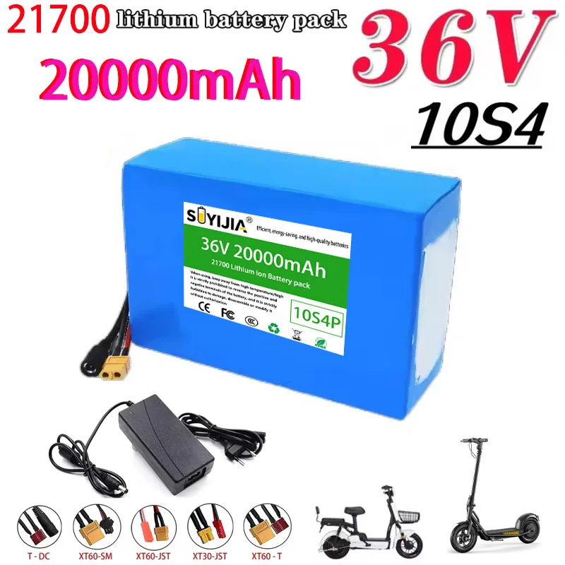 36V 20Ah Akku 21700 10S4P 500W Hochleistungsbatterien 42V 20000mAh mit …