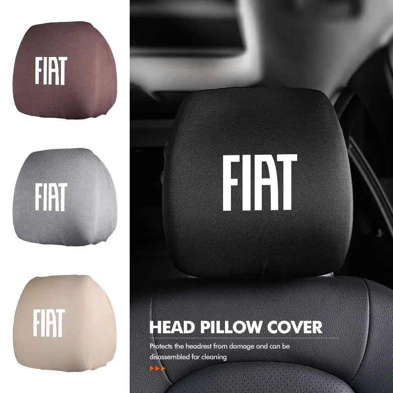 

Car Seat Headrest Pillow Cover Dust Dirty-proof Protective Cover Accessories For Fiat Tipo Panda Brave Stilo Palio Ducato