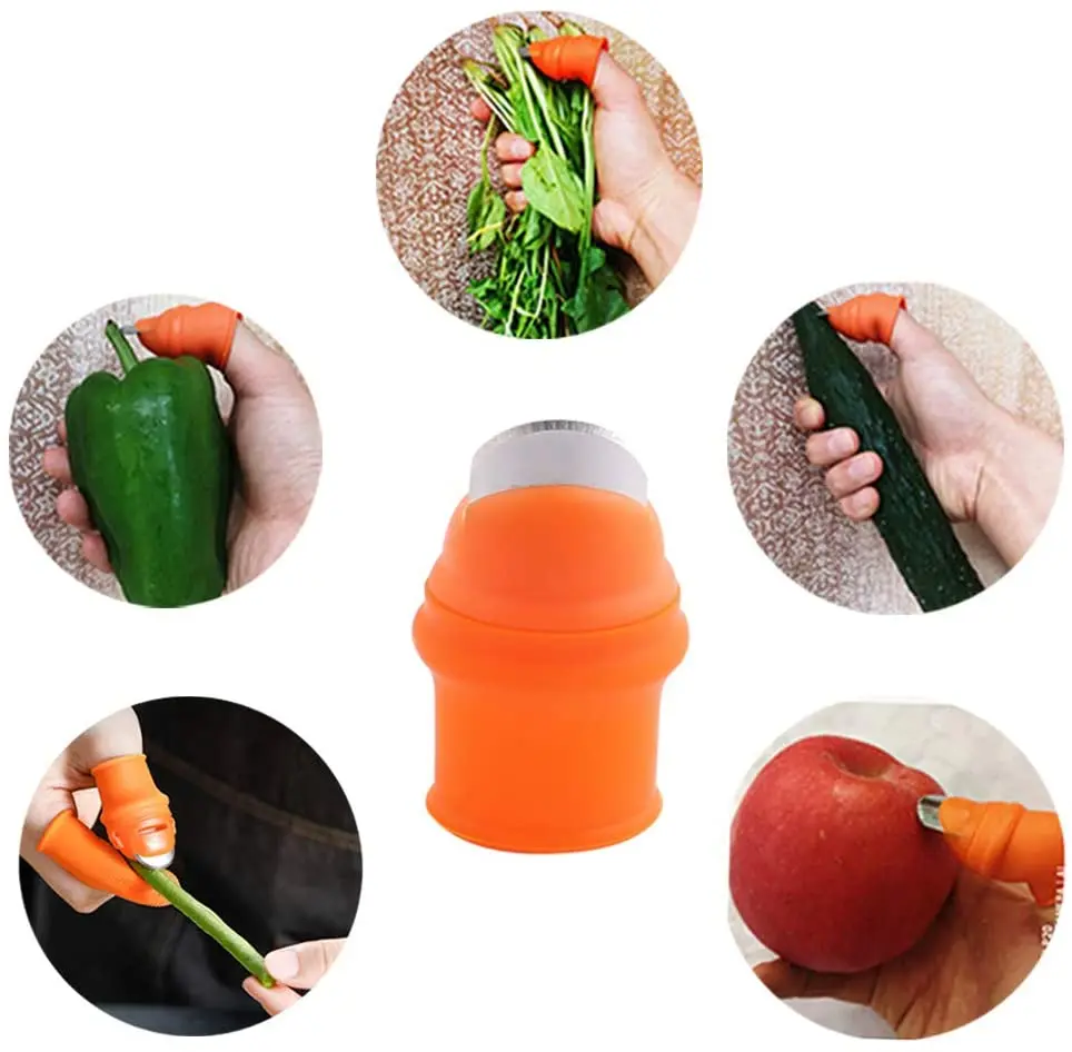 Jempol Pemotong Alat Berkebun Gunting Pemangkasan Memetik Tanaman Sayuran Pemisah Alat Jari Multifungsi Pemotong Dapur