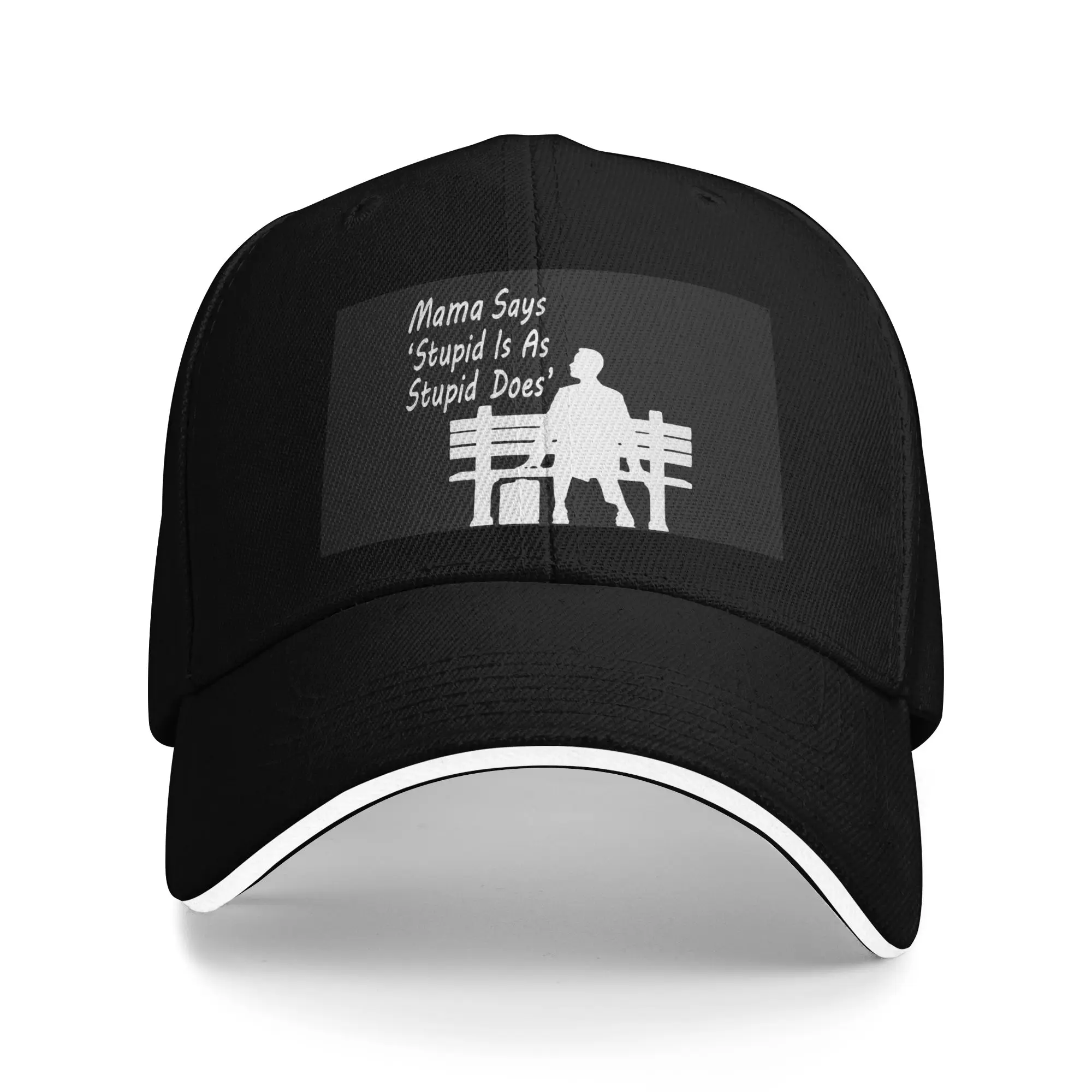 Mama Says Stupid Is As Stupid Does Sandwich Cap Forrest Gump Caps Sun Hats Breathable Snapback Caps Baseball Caps Summer