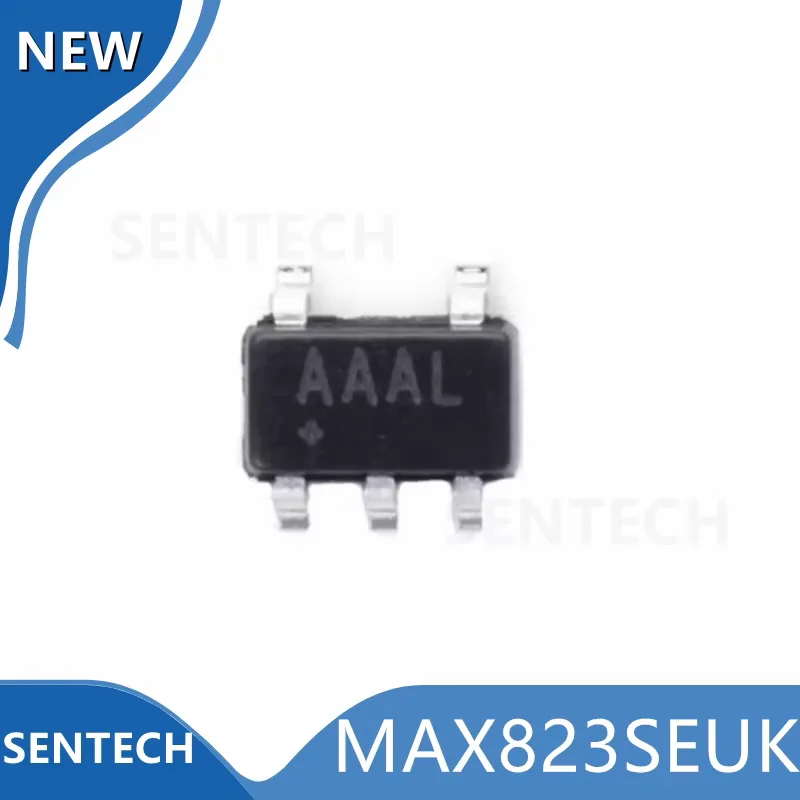 

10pcs/lot 100% New Original MAX823SEUK SOT-23-5（AAAL）Microprocessor monitoring circuit with watchdog timer and manual reset