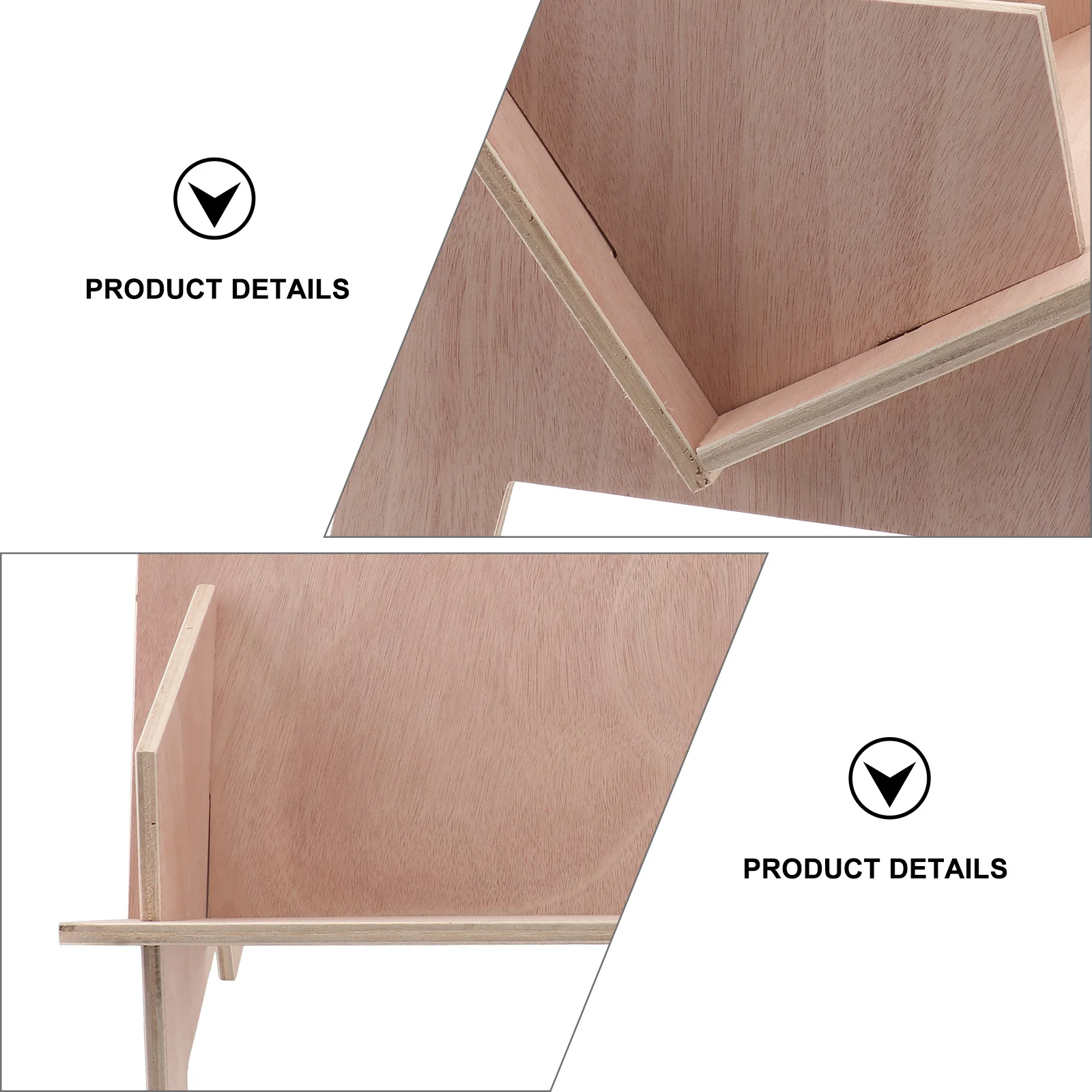 

1Pcs Simple Wooden Bookshelf Log Color Compact Desktop Bookrack Office Document Storage Rack for Study Dorm Room