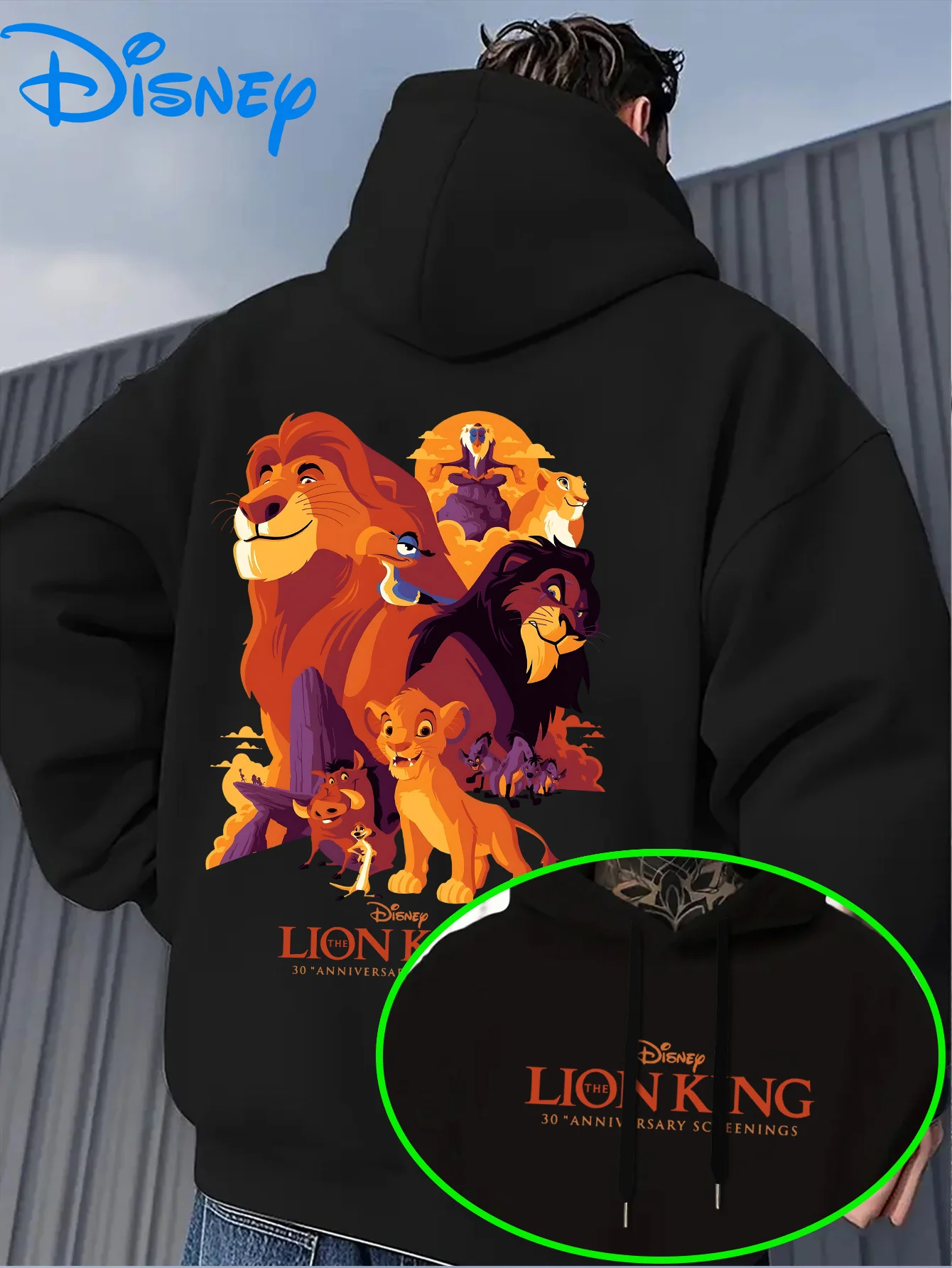 

Disney Simba Lion King Men's Hoodie Autumn Winter Casual Unisex Pullover Sweatshirt Tracksuit Clothing Hoody Oversized