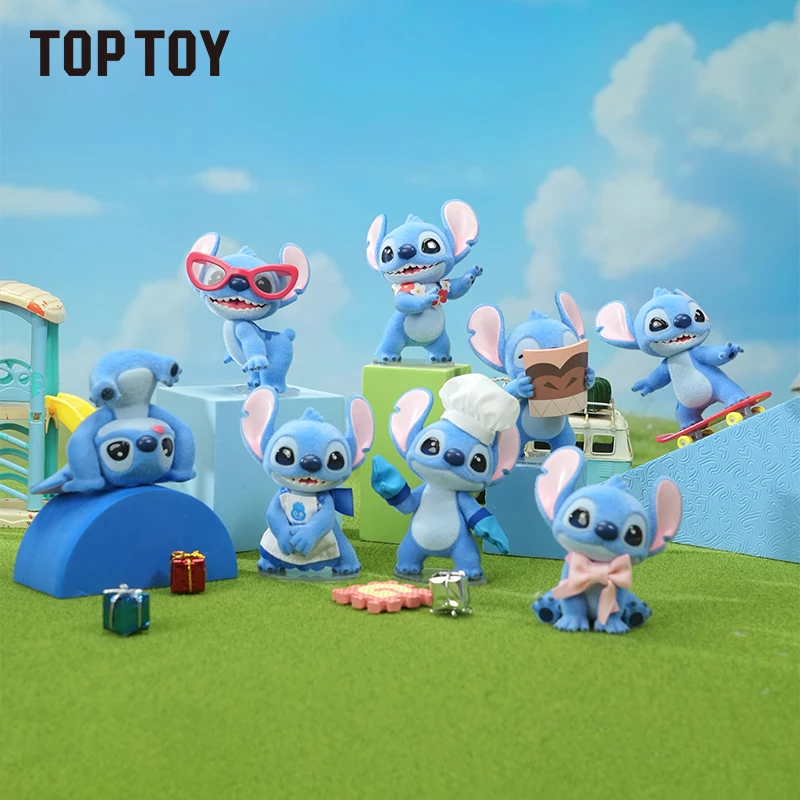

Коллекционная игрушка Disney Hello Stitch Blind Box — модное настольное украшение ручной работы, милый подарок для праздника Qixi