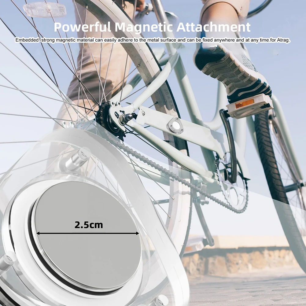 

Magnetic Acrylic Triangle Bracket Box For AirTag Dustproof Secure Mounting Car Bike Motorcycle Positioning Strong Magnetic Case