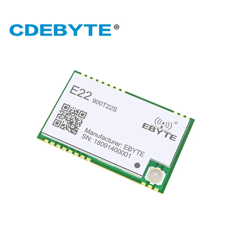 Модуль LoRa 915 МГц 868 МГц CDEBTYE E22-900T22S 22 дБм Модуль IoT SMD UART Трансивер IPEX Штамп Отверстие Антенна RF Модуль