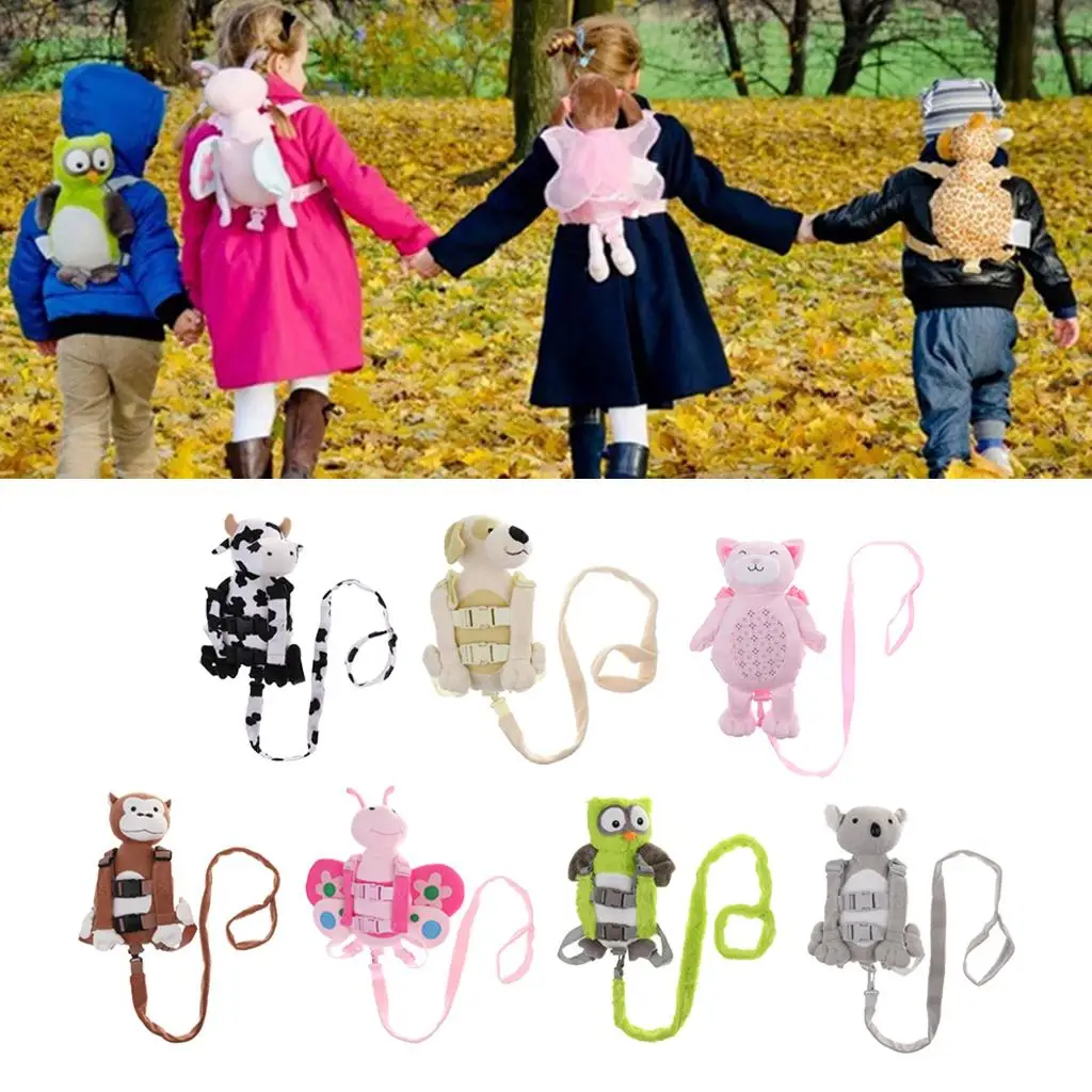 Baby Kid Harness Toddler Walking Anti-lost Backpack Leash Bag Strap Rein