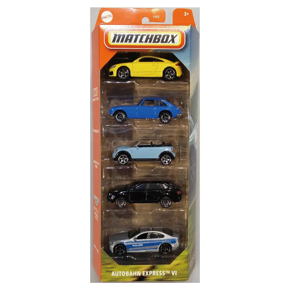 

Matchbox hot selling 2025 alloy car model C1817 British car exploration series street beast five pack five pack matchbox