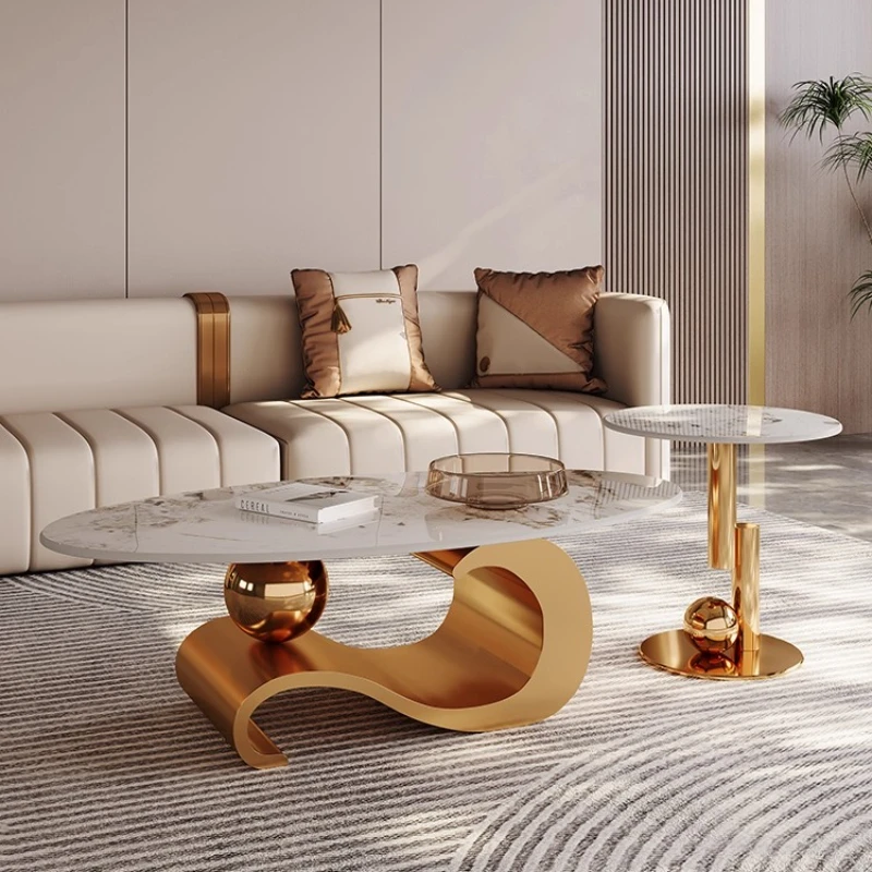 Simple Organizer Coffee Tables Aesthetic Luxury Unique Glam Tables Books Authentic Mesas De Centro Para Sala Home Furniture