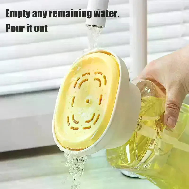 

Kitchen Dishwashing Soap Dispenser Bottle Sink Detergent Foaming Box Scouring Pad Brush Storage Dispenser Presser