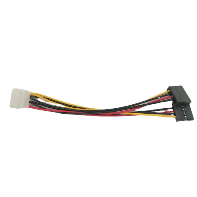 1/2/5PCS 4 Pin Molex IDE to 2 Serial ATA SATA Hard Driver Power Cable SATA Y Splitter Dual Hard-Drive-Disk Extension Cord