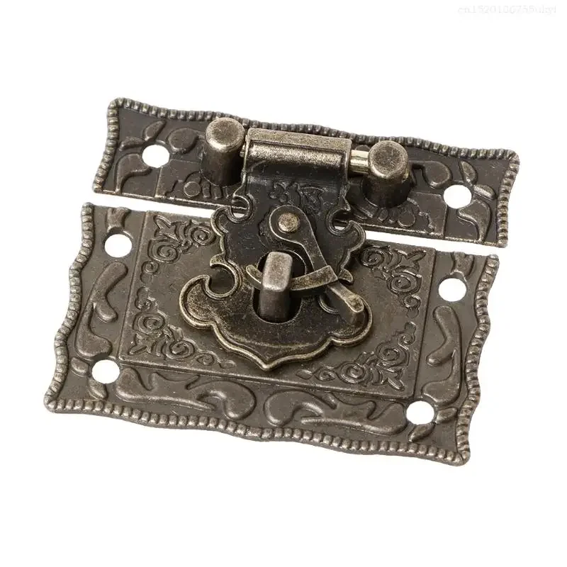 

Vintage for Latch Wooden Box Hasp Pad Chest Lock Bronze Tone