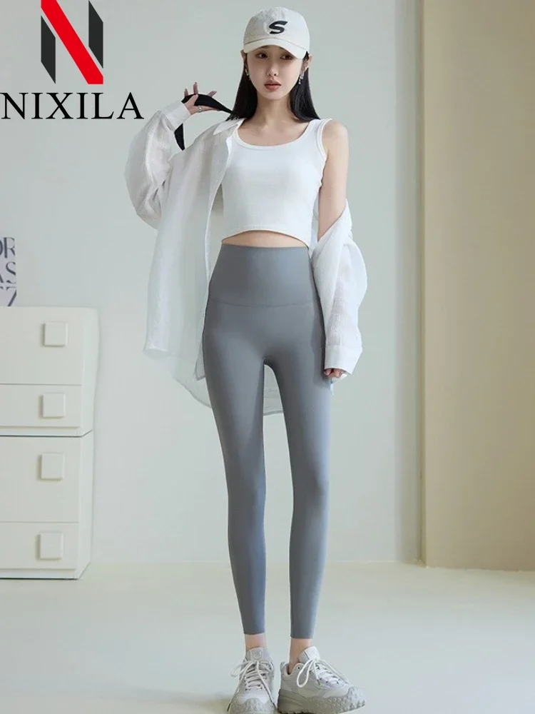

Spring Summer Sexy Women Legging Women's Shark Pants High Waisted Leggings Slim Pencil Pants No Awkward Thread Women Clothing
