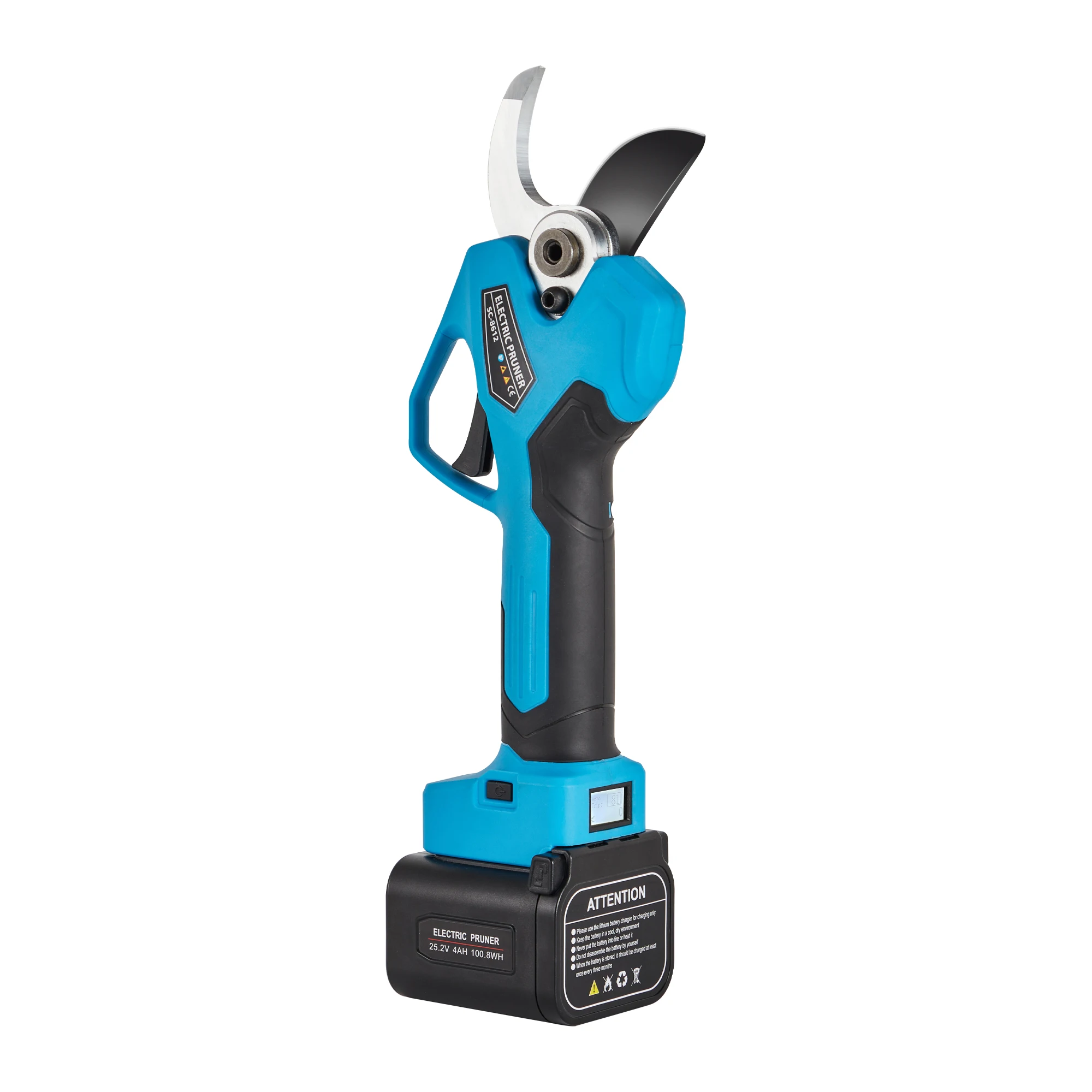 STTL-8612 45 mm Electric Pruning Shear Progressive Electric Pruners Large Diameter Electric Scissors Battery Garden Scissors