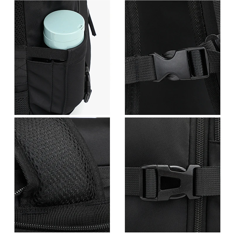 Mochila de viaje para avión para hombre y mujer, bolsa de equipaje de gran capacidad, impermeable, multifuncional, expandible