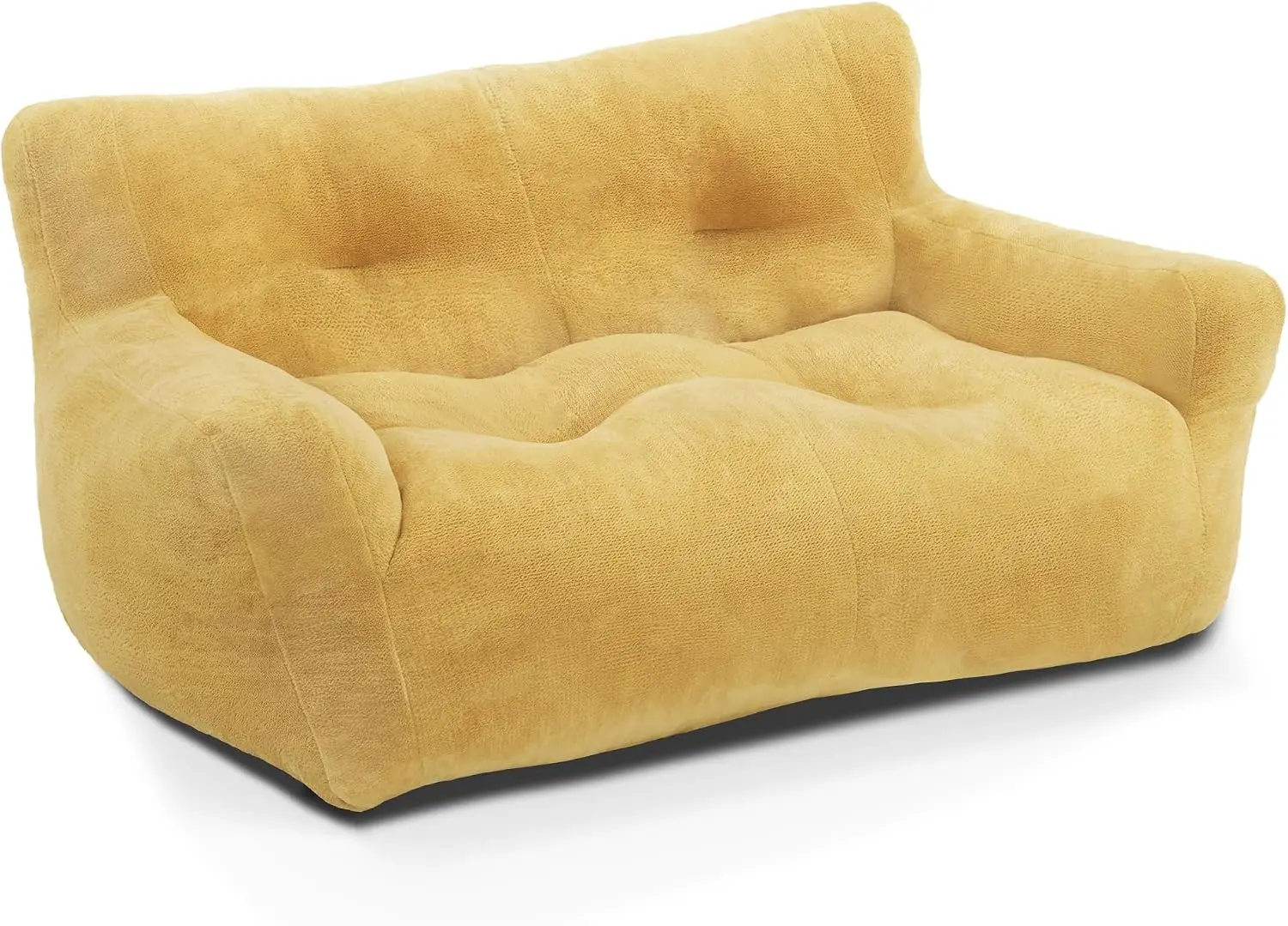 Dog Sofa for Small Medium Dogs, Fabric Pet Couch, Sleeping Bed Indoor, 0374 (Yellow)