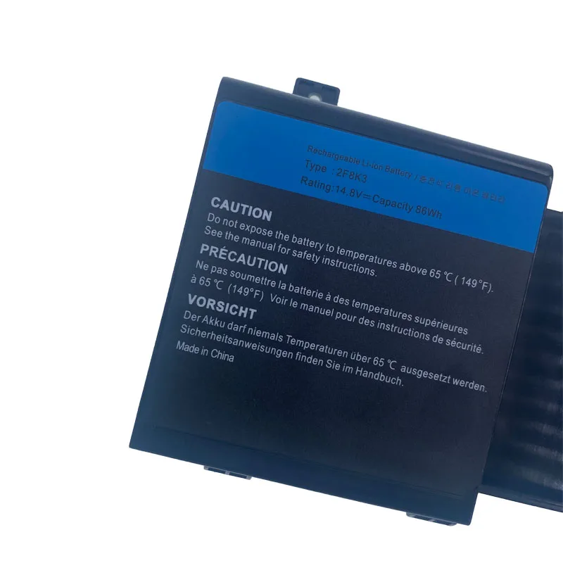Batería de ordenador portátil 2F8K3 para Dell Alienware 17 R1 17X M17X-R5 Alienware 18 R1 18X M18X-R3 Series