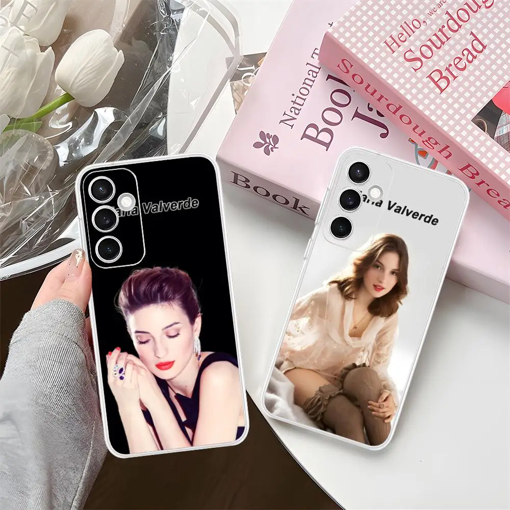 Maria Valverde Mobile Phone Case for Samsung Galaxy S25 S24 S23 S22 S21Plus FE Ultra Clear Colorful Cover Pretty Smartphone
