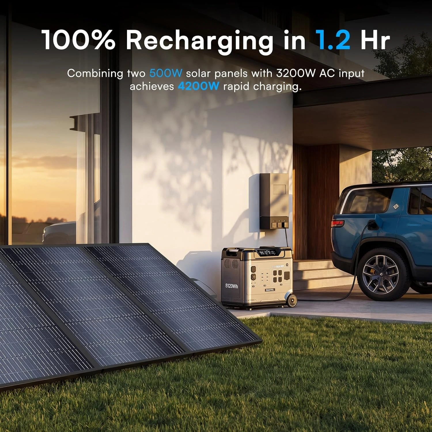 Dual-Voltage Solar Generator Portable Power Station