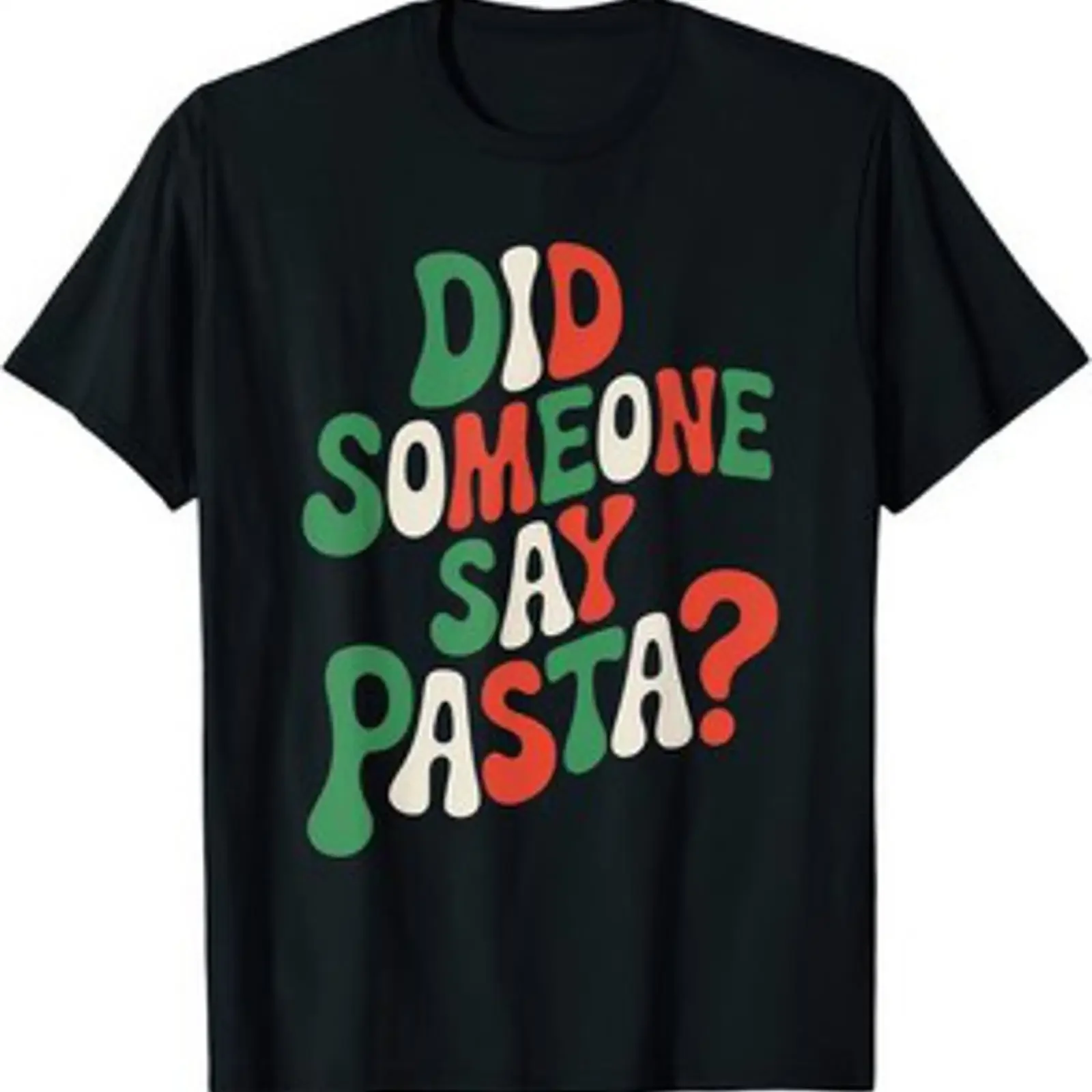 Lustiges italienisches Spaghetti-T-Shirt für Essensliebhaber. „Did Someone Say Pasta“ im Vintage-Stil, gewaschenes, stilvolles Oberteil für den Alltag.