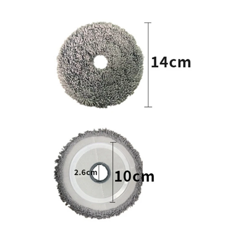 ABBK-Washable Mop Cloth For Lydsto W2 / UWANT U200 Robotic Vacuum Cleaer Replacement Spare Parts Mopping Pad