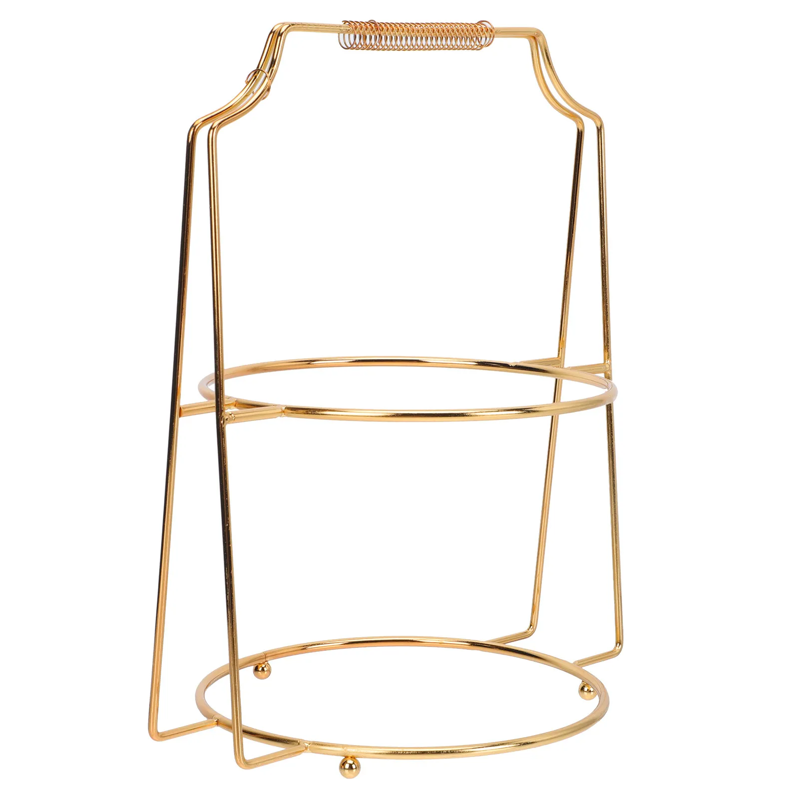 1Pcs Double Layer Iron Cake Stand Delicate Display Rack for Wedding Birthday Dessert Fruit Party Table Decor Cake Stand