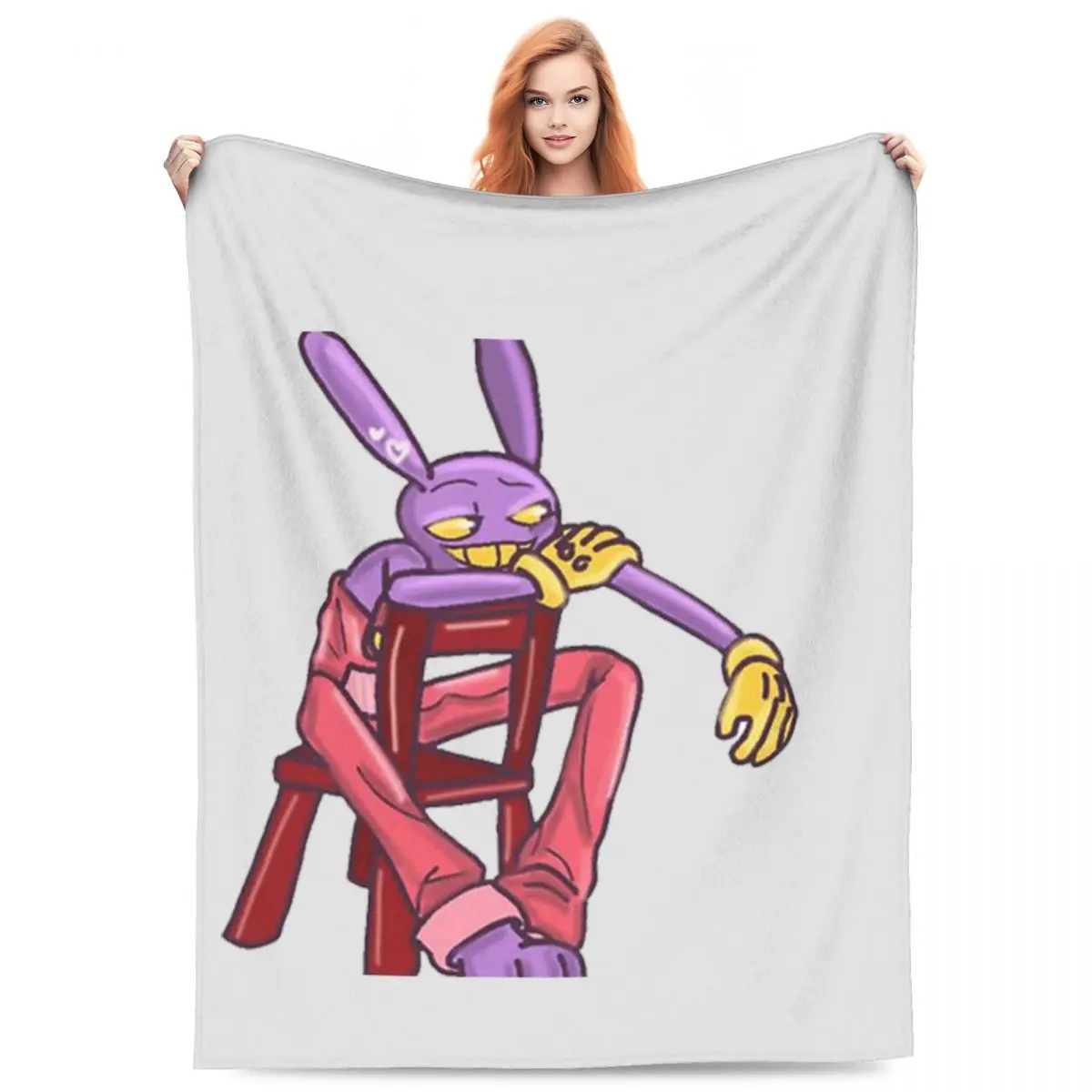 Jax The Amazing Digital Circus Blanket Flannel Sofa Throw Blanket Super Soft for Couch Bedding Outdoor Throws Bedspread Quilt