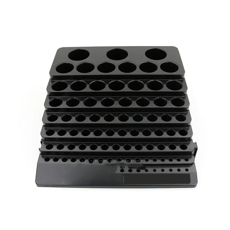 Black Drill Bit Storage Box Milling Cutter Drill Finishing Holder Organizer Case