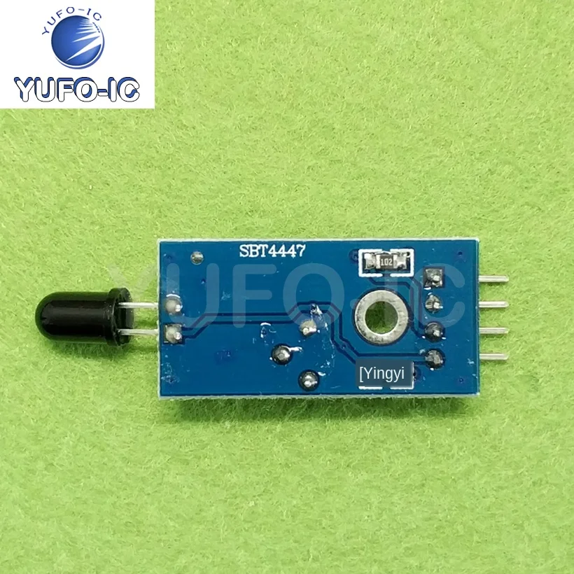 Free Ship 5pcs 4-Pin Flame Sensor Module Fire Detection Module Receives The Infrared Light Detection And Alarm (4-Wire)