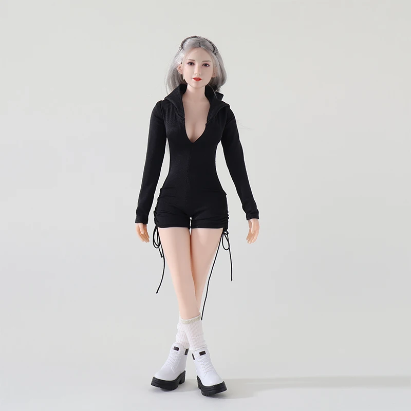 1/6 weibliche Figur Bodysuit Kleidung, Träger-Badeanzug Jumpsuit Rock Outfit für 12 Zoll Soldaten-Actionfigur Puppenzubehör – Detail 1