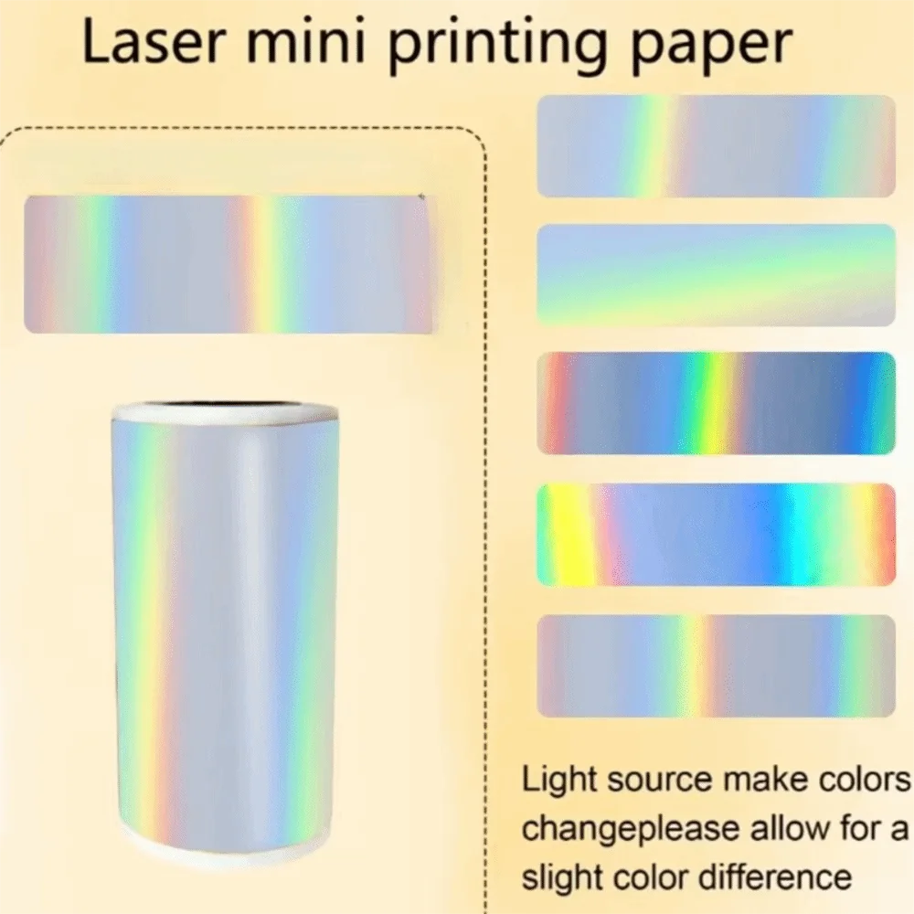 HD Color Thermal Printer Papers Vibrant Colors Premium Smooth Finish Holographic Thermal Paper Long-Lasting Colors Glossy