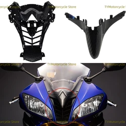 Carbon fiber coating Motorcycle Middle Front Upper Nose Fairing Cowl Fit for Yamaha YZF-R6 YZFR6 YZF R6 2008 2009 2010 2011-2016