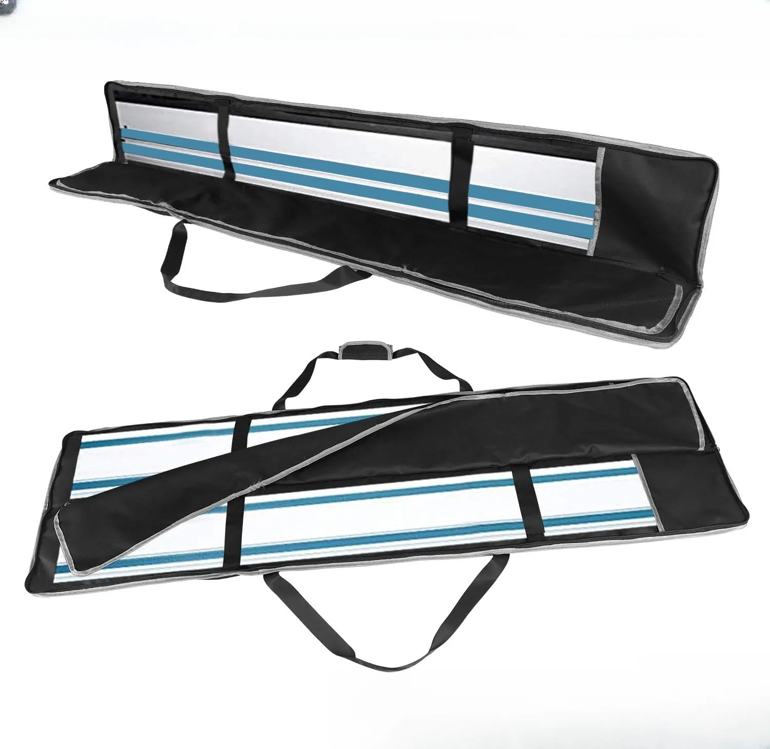 Track Saw Storage Sleeve for 1.5m Systems with Separated Interior Zones Dual Zippers and 600D Oxford Fabric Outer Shell
