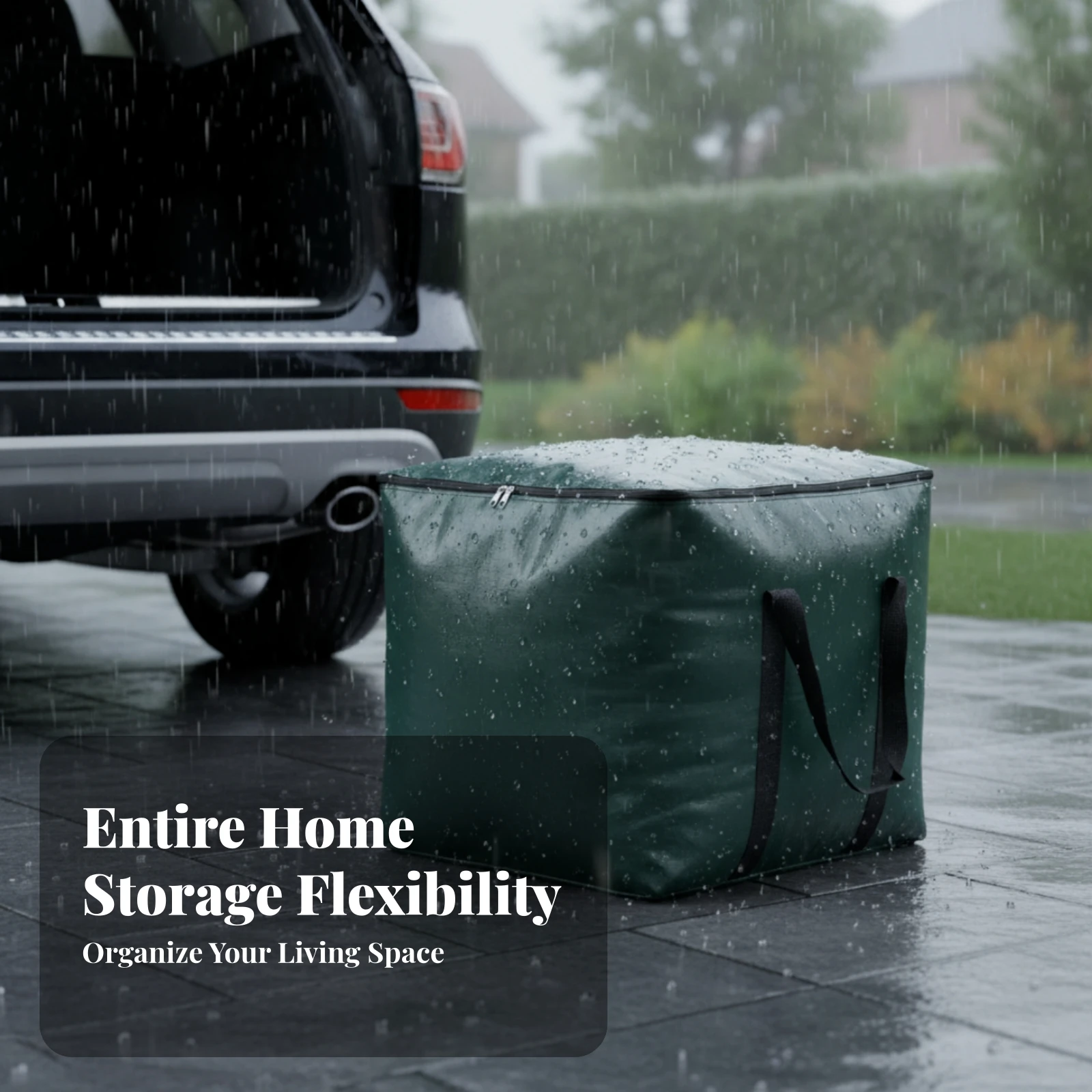 Cube Storage Bag Laminated Material Heavy Duty Moving Bag Waterproof Storage Tote Zippered Top Household Carrier Dustproof view 6