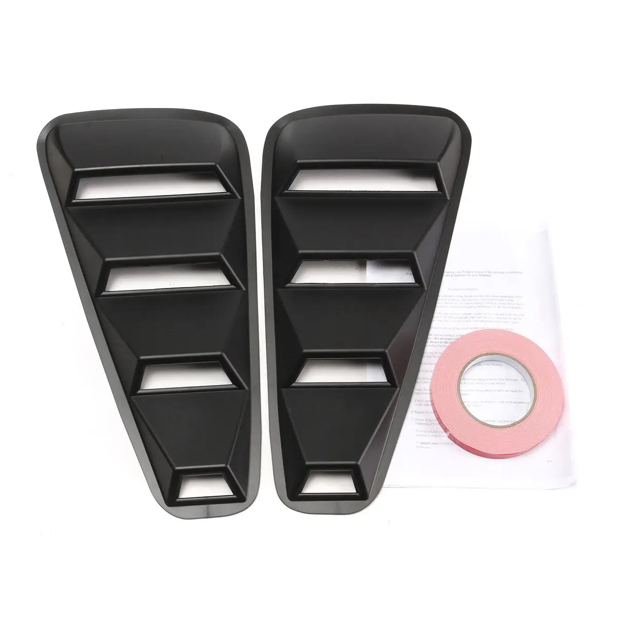 1 Pair Car Auto 1/4 Quarter Side Window Louvers Scoop Cover Vent For Ford Mustang 2005-2014